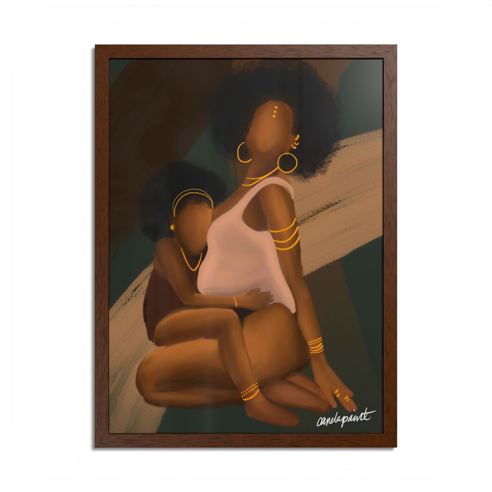 "Dear Mama" Framed 18x24 Poster